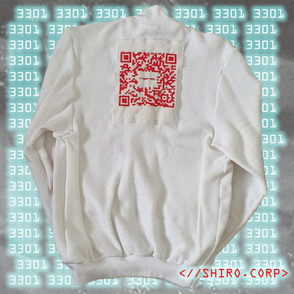 KNITTED CODE RED SWEATER BACK